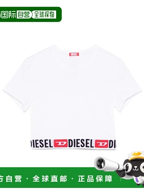 DIESEL 女士T恤 A182730NJAP100 AW2025 白色 IRMA-D-CORE T恤