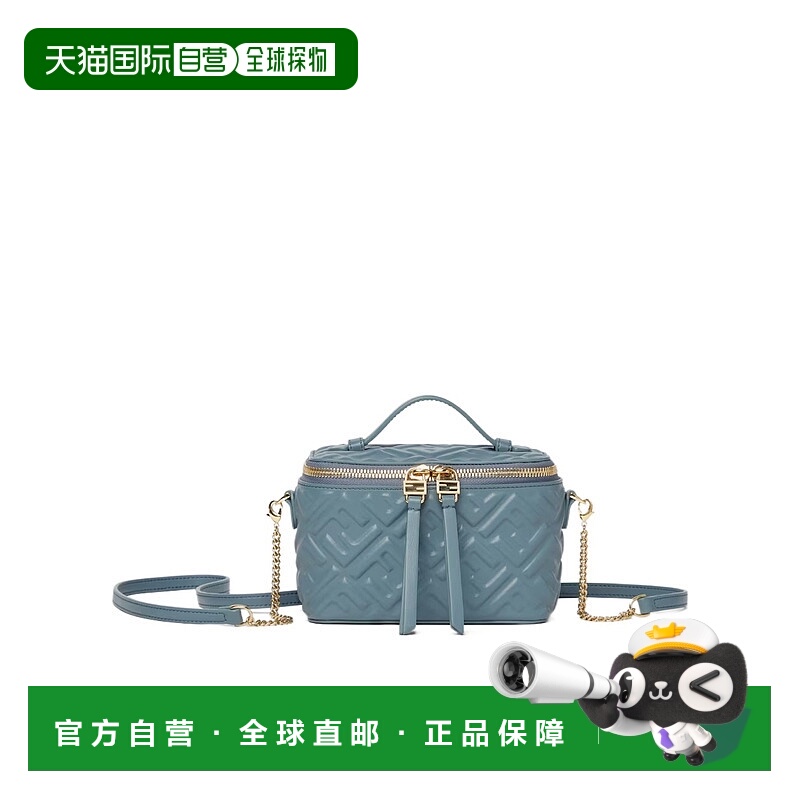 1h可退 FENDI 女士斜挎包 8BS108AAJDF1UJC CO 蓝色 Vanity 单肩