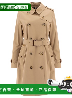 BURBERRY 女士连衣裙 8079411 CO 浅棕色 Kensington Cotton Tren