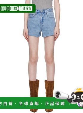 1h可退 潮奢 Ksubi 女士 蓝色 Rise N Hi Authentik 牛仔短裤 WCO