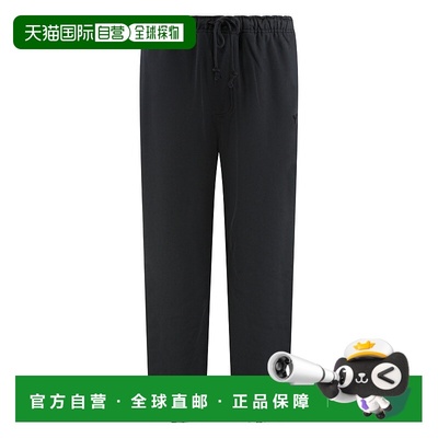 1h可退 潮奢 Y-3 男士 黑色棉混纺慢跑裤 KA3116 black黑色 舒适