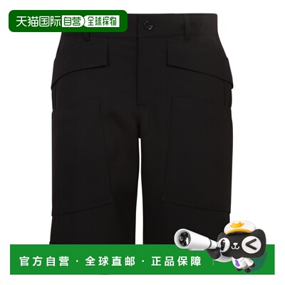BURBERRY 男士休闲裤 8051915 SS2022 黑色 Panel-detail shorts