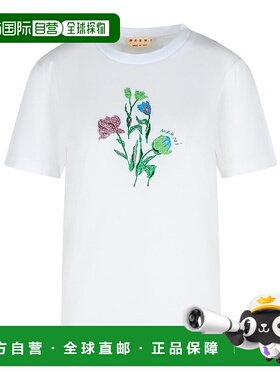 MARNI 女士T恤 THJE0293S2UTC44600W01 AW2025 白色短袖女装