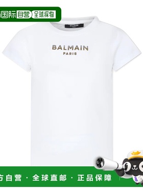 BALMAIN 女童衬衫 BU8A01Z1884100 SS2024 白色 T-SHIRT/TOP