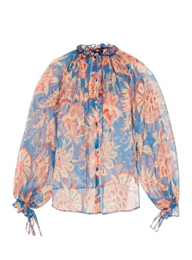 ETRO 女士衬衫 WRIA010799SA1Q8X0882 SS2026花色泡泡袖长袖