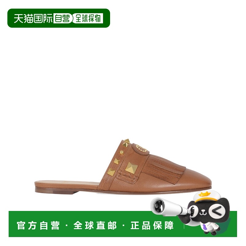 1h可退 VALENTINO 女士凉鞋 WS0LP4ZQFN58 SS2025 棕色 平底拖鞋