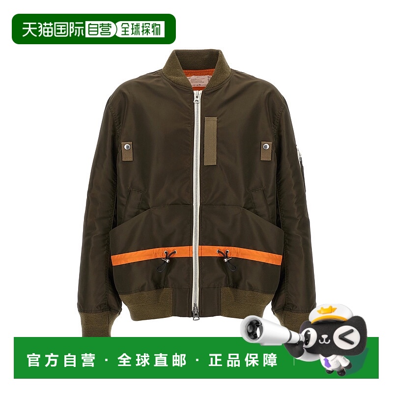 1h可退 潮奢 Sacai 男士 斜纹布尼龙套头上衣 2503785M531