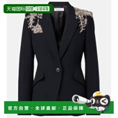 潮奢 女士 mcqueen 1h可退 亚历山大 麦昆 精饰绉纱西装 外套