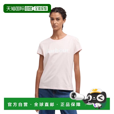 Barbour 女士户外T恤 LTS0717PI37 SS2026 粉红色 HARTLAND LTS07