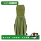 女士连衣裙 徽标无袖 S540Y09XA0PESTO LOEWE SS2021 绿色 修身 连