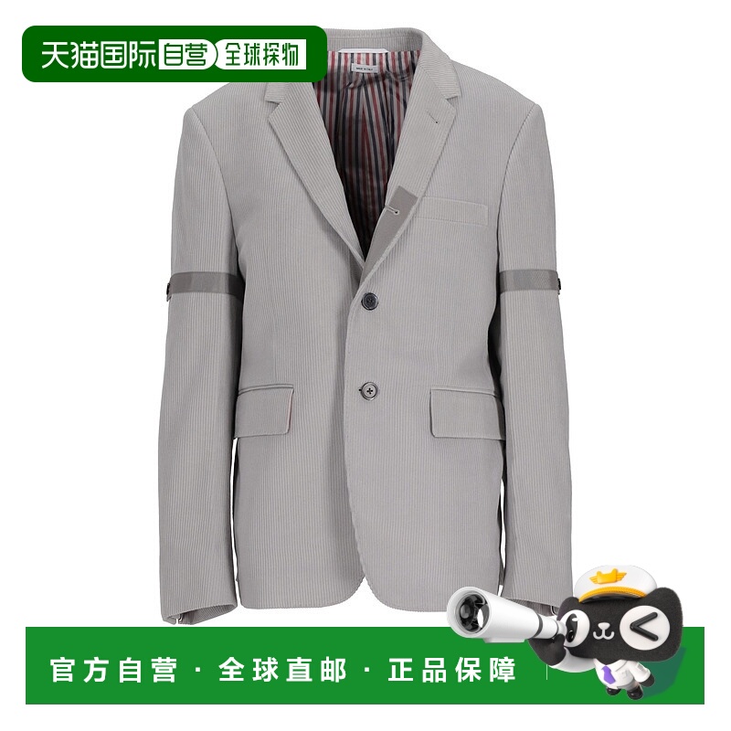 1h可退 THOM BROWNE 男士T恤 MJC001OF0220055 SS2025 灰色