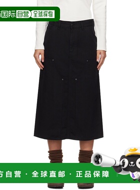 1h可退 潮奢 CARHARTT WIP 女士 黑色 Double Knee 半身裙 I03377