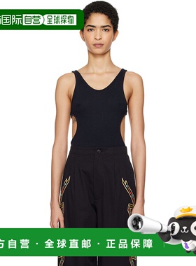 1h可退 潮奢 Bode 女士 黑色 Palmer 连体衣 WRF24CS003性感