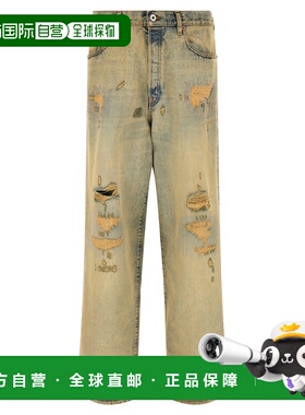 KENZO 男士牛仔裤 FG55DP4246Q8DB SS2026 黄色 Jeans denim Kuro