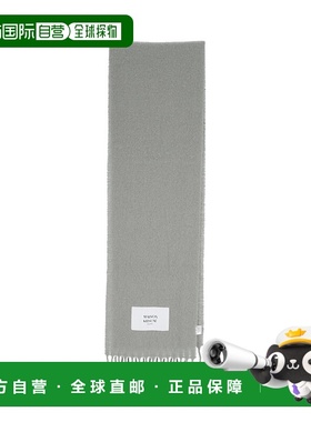 1h可退 潮奢 MAISON KITSUNE 女士 標誌貼片流蘇針織圍巾 LM06206