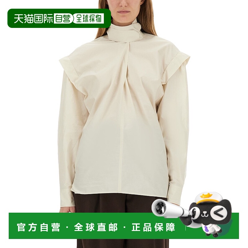 1h可退 LEMAIRE 女士衬衫 TO1470LF1500WH048 AW2025 浅棕色