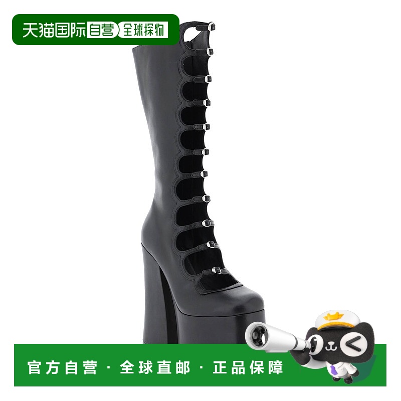 1h可退 MARC JACOBS 女士靴子 3F3FBO001F02001 CO 黑色 厚底长筒