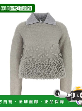 LOEWE 女士针织毛衣 S540Y14KFOGREY-1 AW2024 灰色 Loewe Knitwe