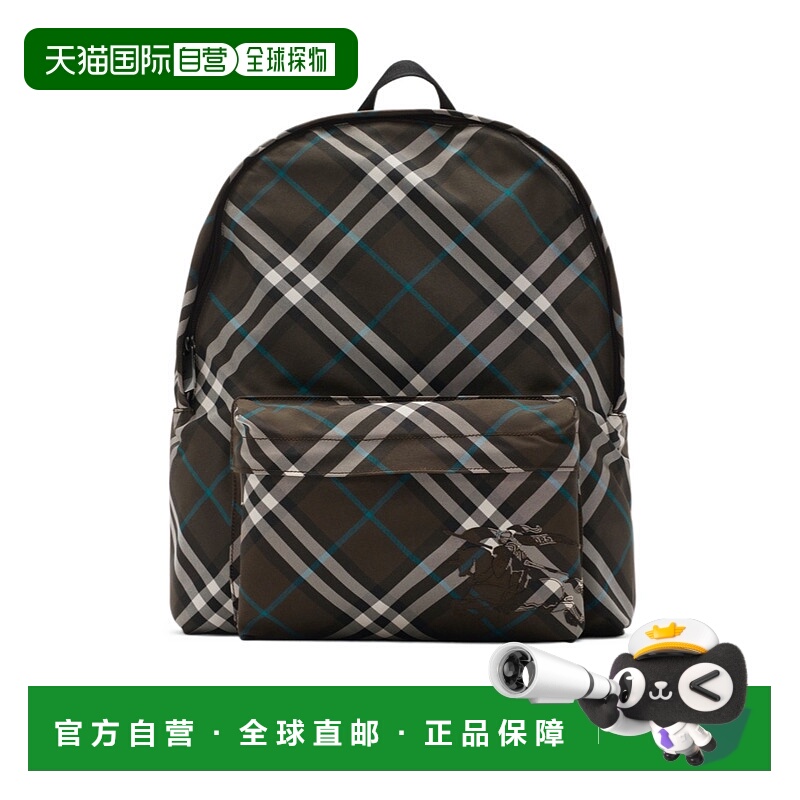 1h可退 BURBERRY 男士双肩包 81022381 SS2025 花色 格纹双肩包