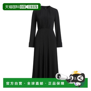 品高 1h可退 Pinko black黑色 舒適時尚 中長連衣裙 潮奢 女士