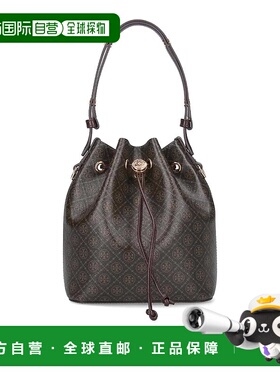 TORY BURCH 女士斜挎包 168805200 CO 棕色 T Monogram 水桶包