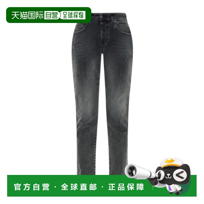1h可退 DIESEL 女士牛仔裤 A1983509N4302 SS2026 黑色 腰带环牛