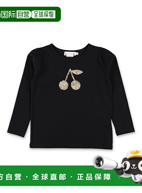 1h可退 潮奢 Bonpoint 女童 cherries 棉质长袖珠片T恤童装 N05GT