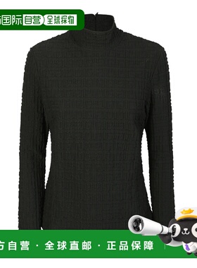 GIVENCHY 女士T恤 BW60YN146J001 AW2023 黑色 Givenchy 4G jacqu