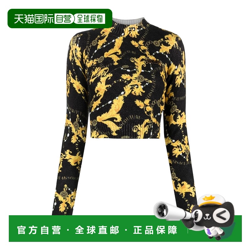 1h可退 VERSACE JEANS 女士针织毛衣 75HAFM40CM34NG89 AW2023