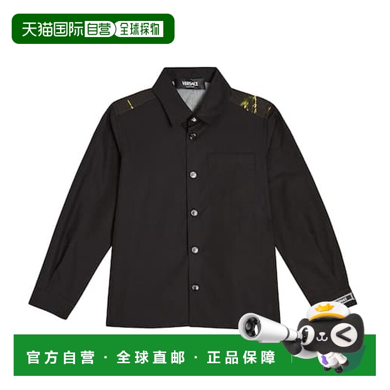 1h可退 潮奢 Versace Young 男童 印花棉质衬衫童装 003711