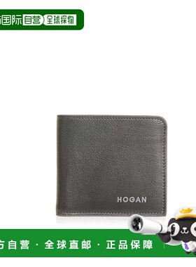 HOGAN 男士钱包 KLM025C1301PKBB999 AW2023 黑色 Leather Wallet