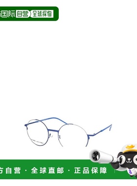 1h可退 MARC JACOBS 女士眼镜 MJ39W3B AW2024 蓝色 圆框平光镜