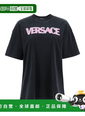 VERSACE 女士T恤 10081741A065342B110 SS2023 黑色