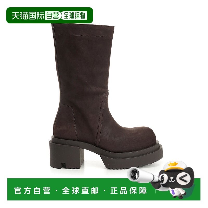 RICK OWENS 男士靴子 RU02E1838LWN04 AW2025 棕色