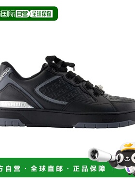 VERSACE 男士运动鞋 10205931A14615 AW2025 黑色 Versace Sneake