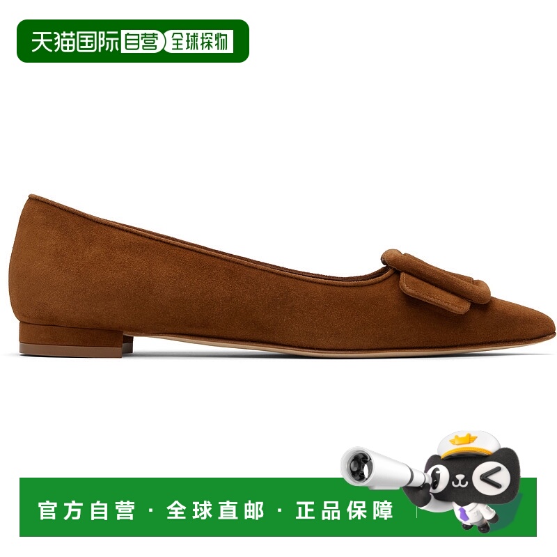 1h可退 潮奢 MANOLO BLAHNIK 莫罗 伯拉尼克 女士 黄褐色 Maysale
