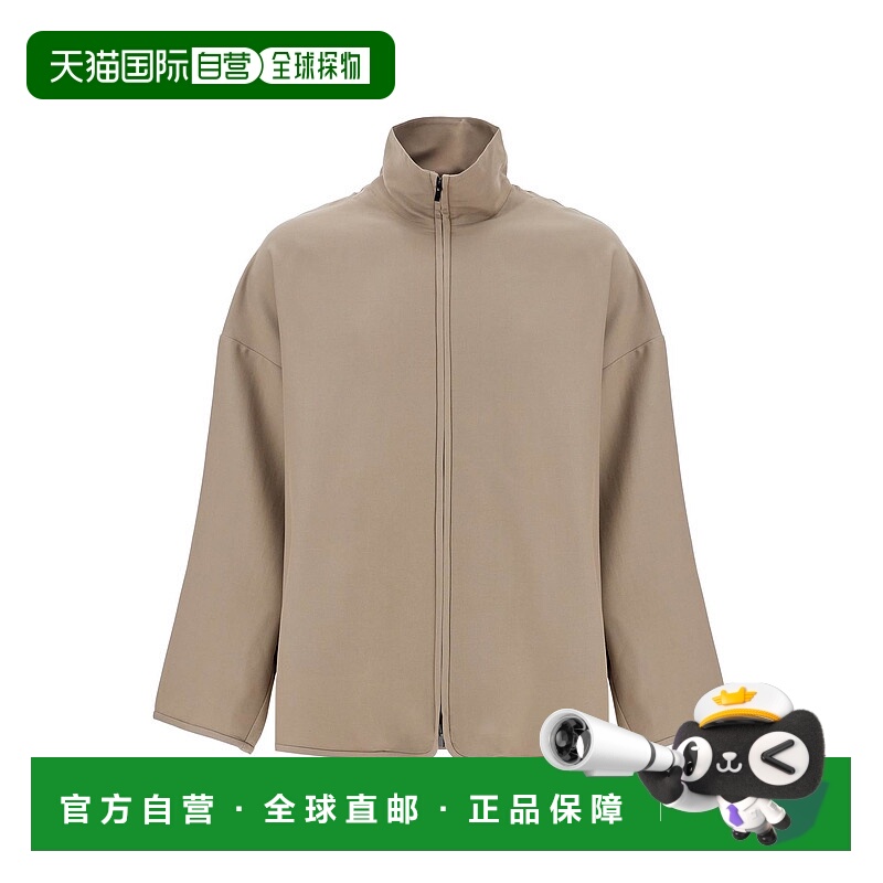 1h可退 潮奢 essentials fear of god 男士 造旧浅褐色羊毛高衣领