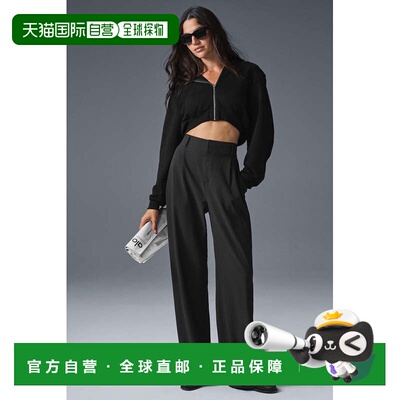 alo yoga Dreamscape 高腰透气纯色阔腿休闲裤 女款w54174r阔腿裤