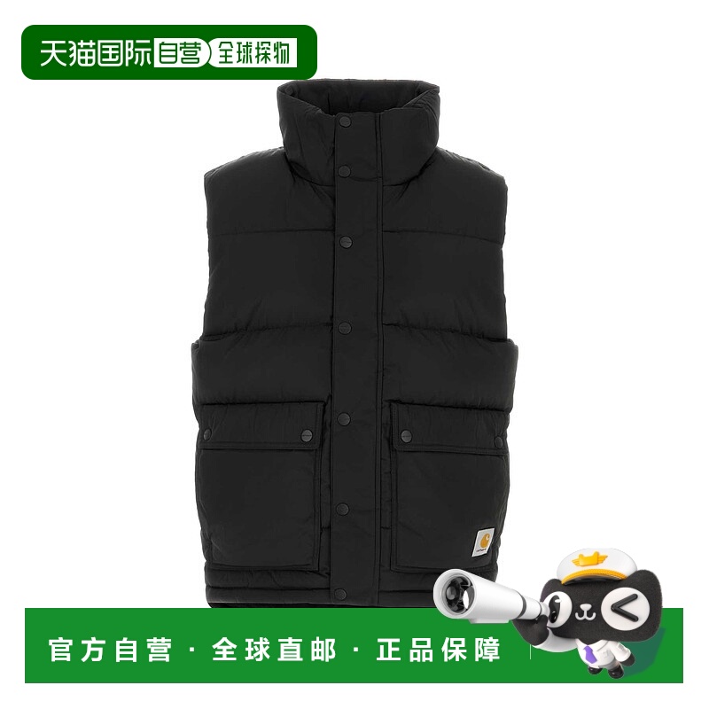 1h可退 潮奢 CARHARTT WIP 男士 Brent 黑色尼龙背心 I03536289XX