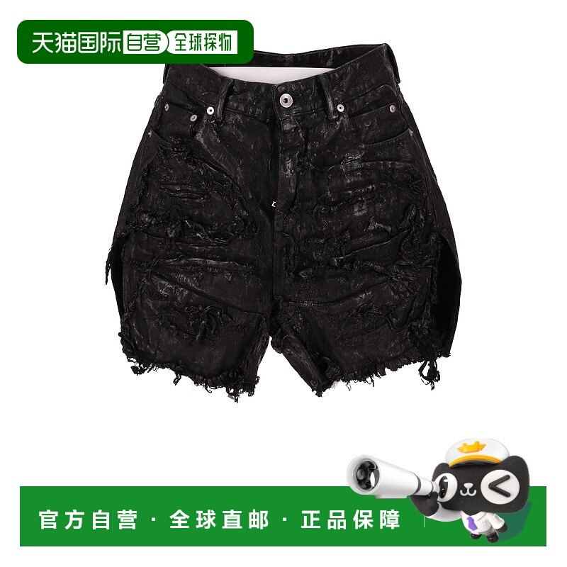 RICK OWENS 女士短裤 RO01E7381BMT09 AW2025 黑色