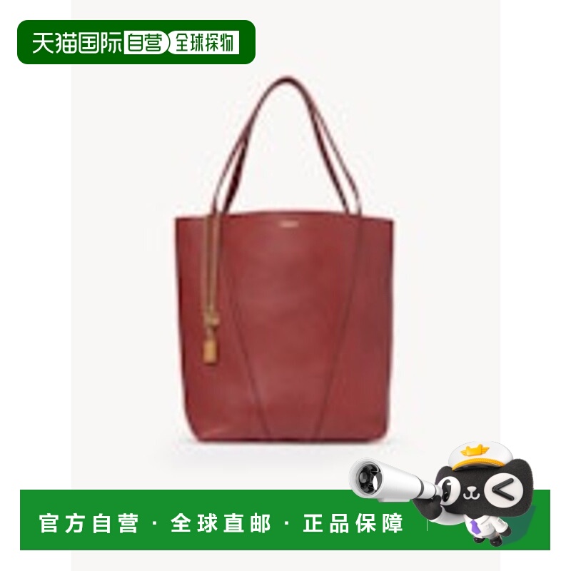 1h可退 CHLOÉ 女士单肩包 CHC25SS811N846AW AW2025 酒红色 CHLOÉ