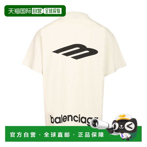BALENCIAGA 男士T恤 850345TTVK59054 AW2025巴黎世家白色