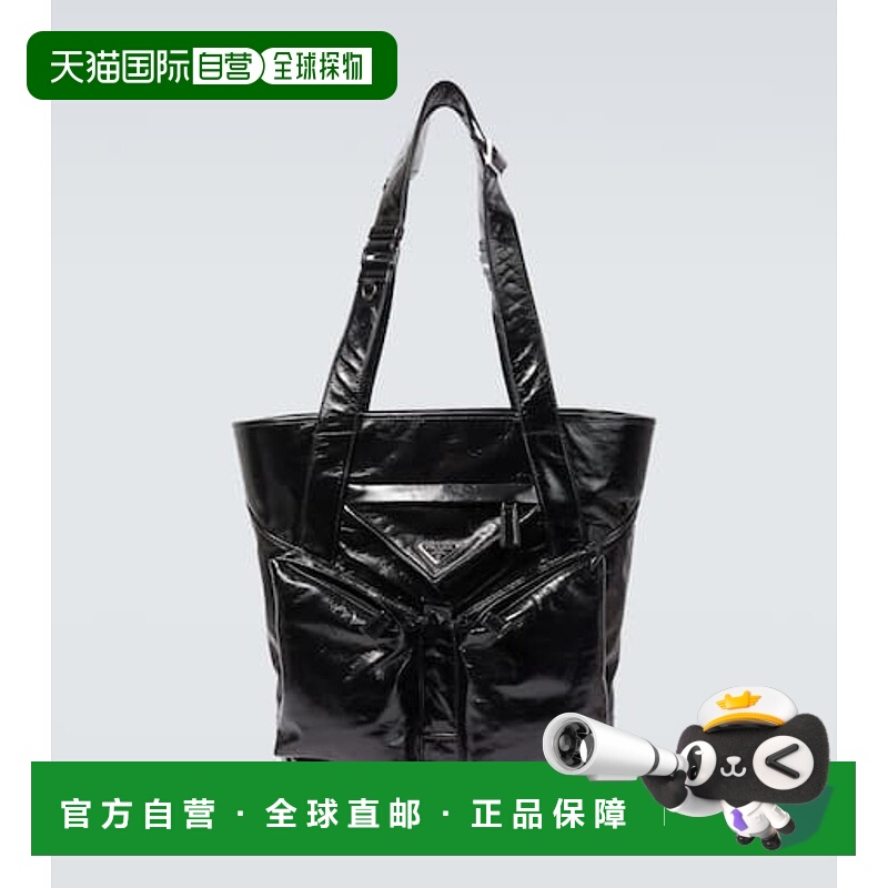 1h可退 潮奢 Prada 普拉达 男士 皮革手提包 black黑色 舒适时尚