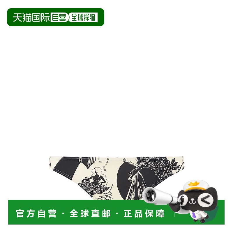 1h可退 TORY BURCH 女士泳装 81783013 SS2022 黑色 徽标比基尼