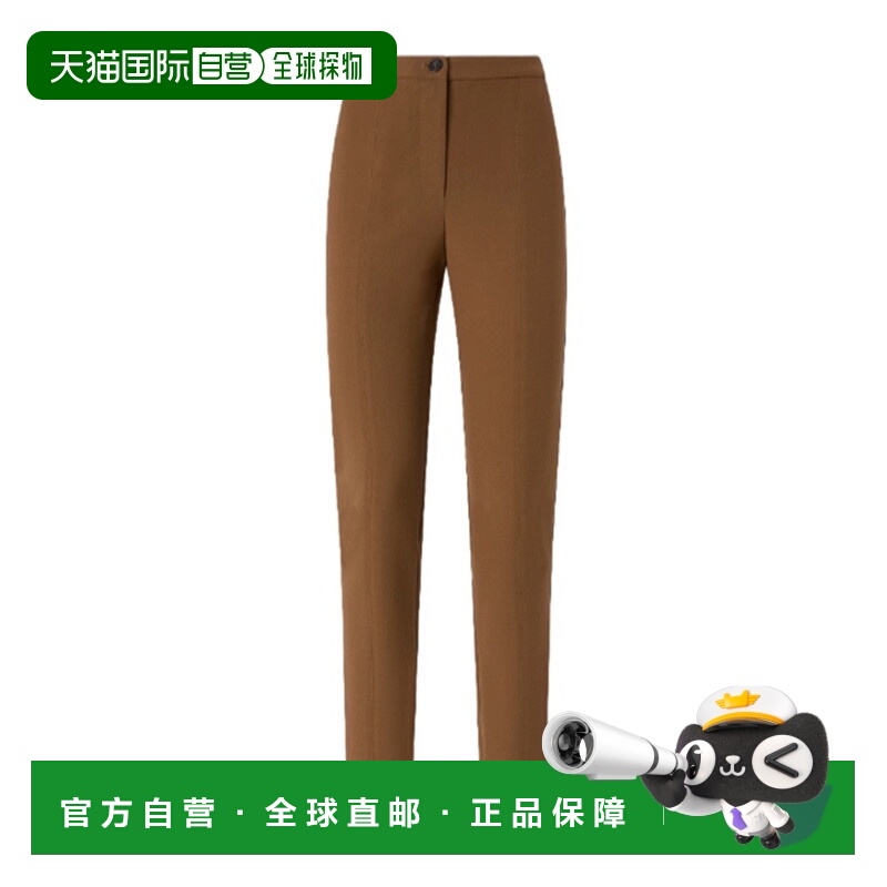 1h可退 PINKO 女士休闲裤 105600A2QVM20 AW2025 棕色 锥形休闲裤