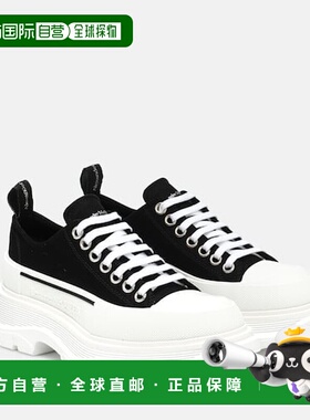 1h可退 潮奢 mcqueen 亚历山大 麦昆 女士 Slick 轮胎帆布防水台