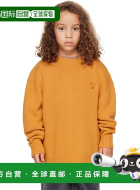 1h可退 潮奢 Main Story 女童 橙色刺绣儿童毛衣童装 MS157