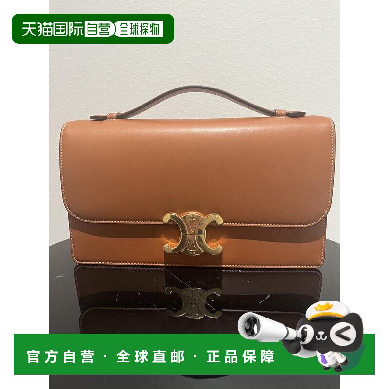 CELINE 女士手提包 L102U370504LU SS2026 棕色 Bag Folio Triump