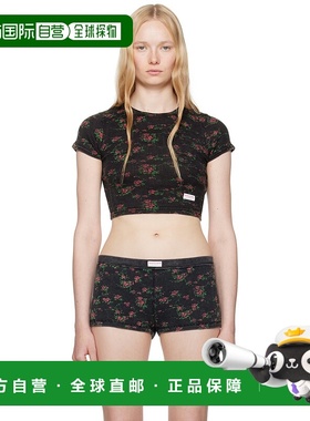 1h可退 潮奢 Alexander Wang 亚历山大 王 女士 黑色 Floral-Prin