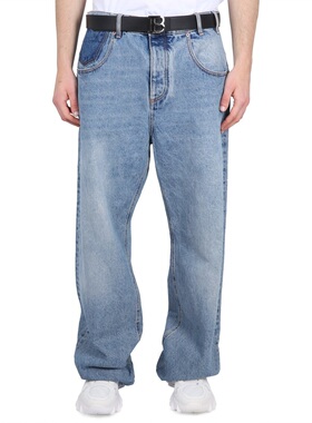 BALMAIN 男士休闲裤 BH1ML062 AW2023 蓝色